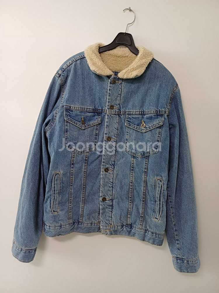남성 자라 양털 데님자켓 (새상품급.100)--0