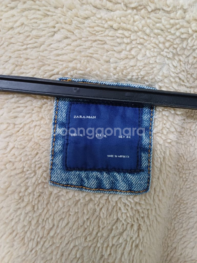 남성 자라 양털 데님자켓 (새상품급.100)--5