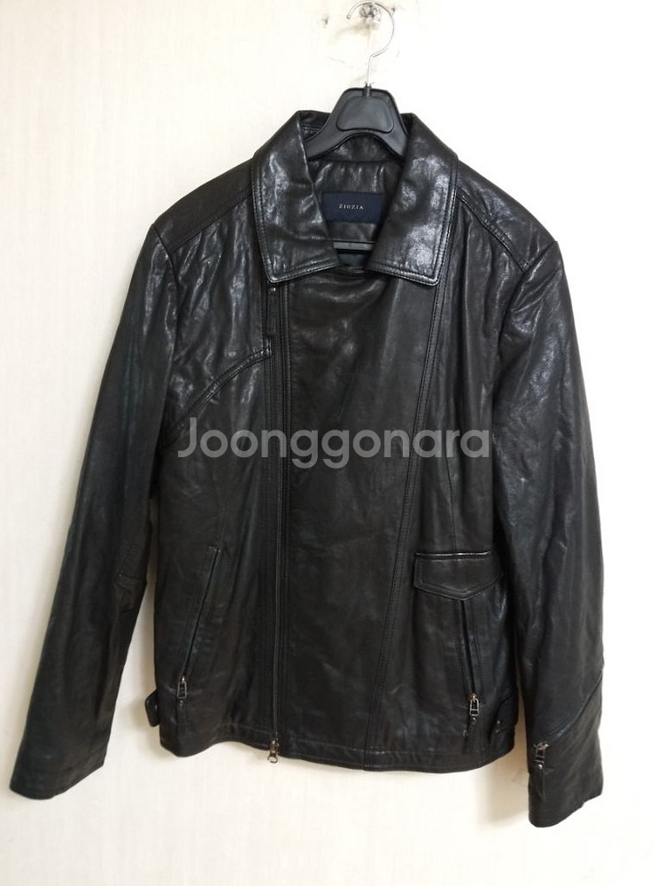 지오지아 블랙 라이더자켓 (여100.남95)--0