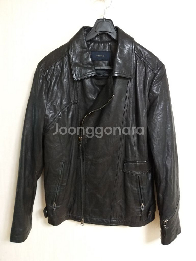 지오지아 블랙 라이더자켓 (여100.남95)--1