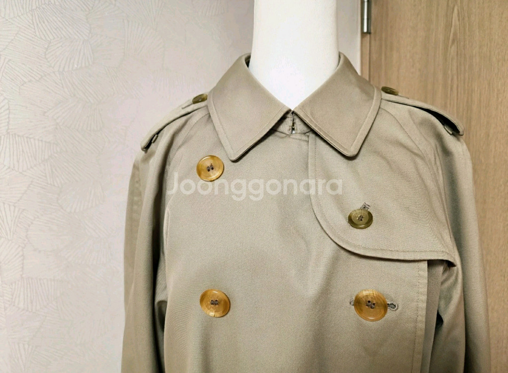 정품보장. 여성 버버리 롱 트랜치 코트--4