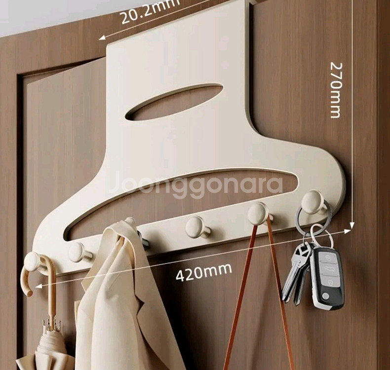문걸이형 다용도 옷/가방 걸이(새상품)--0