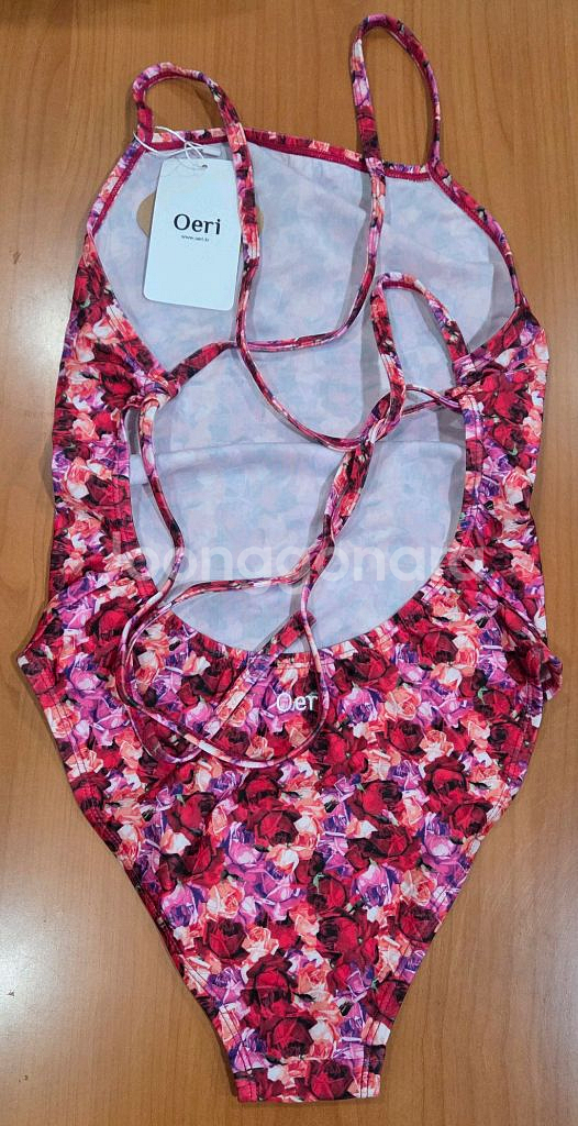 오에리 로즈풀 타이백 32사이즈 수영복--1