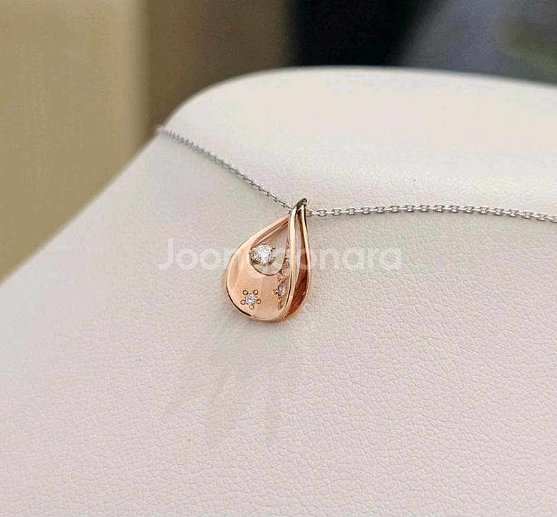 18k골든듀목걸이 미니듀 로망스뉴3 펜던트(체인 제외)--2