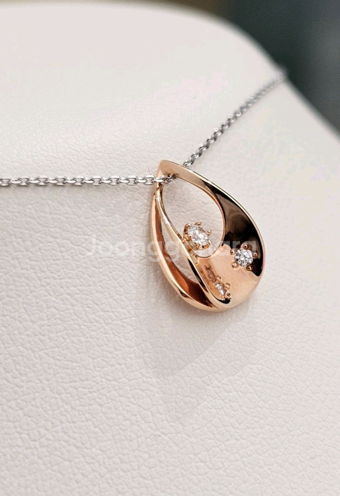 18k골든듀목걸이 미니듀 로망스뉴3 펜던트(체인 제외)--3