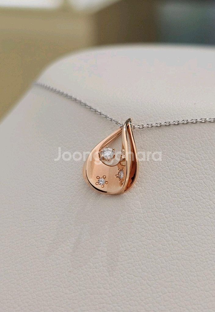 18k골든듀목걸이 미니듀 로망스뉴3 펜던트(체인 제외)--4