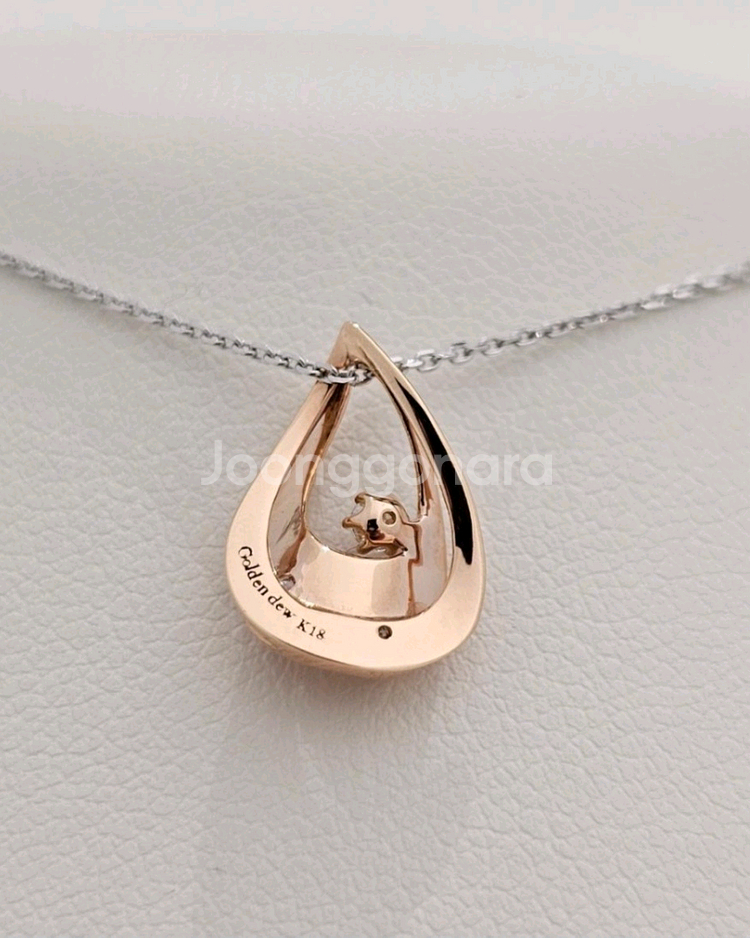 18k골든듀목걸이 미니듀 로망스뉴3 펜던트(체인 제외)--5