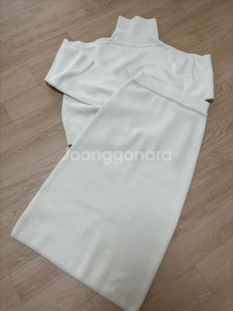 메리노울 니트 셋업 (아이보리)--0