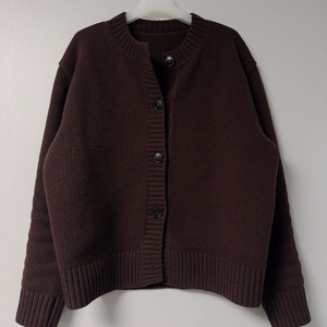 (ceeci) 씨에씨 지윤미 야크울 가디건 브라운 두번