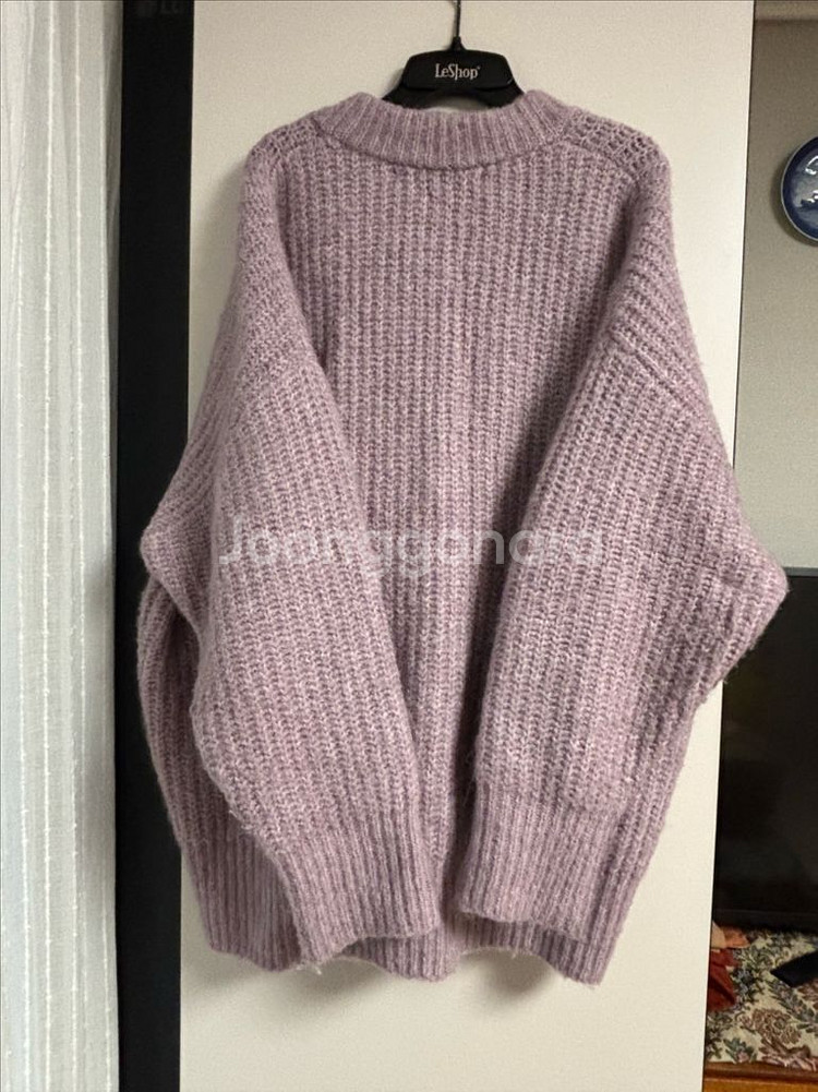 자라 루즈핏 라벤더 칼라 M 가디건--4