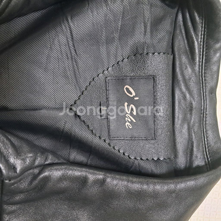 OShe 양가죽 자켓 남성 리얼가죽 자켓 블랙 L--6