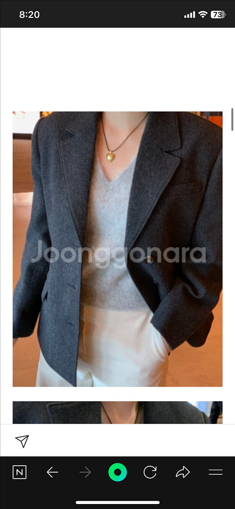 리본빛 모네 멜러 자켓--1