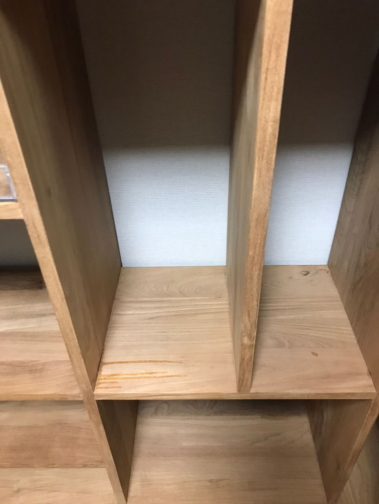 세덱 에스니크래프트 티크 책장 새제품급--3