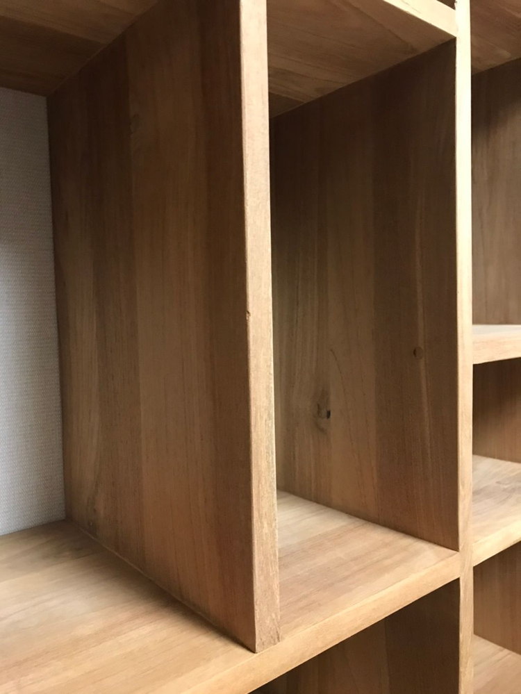 세덱 에스니크래프트 티크 책장 새제품급--4