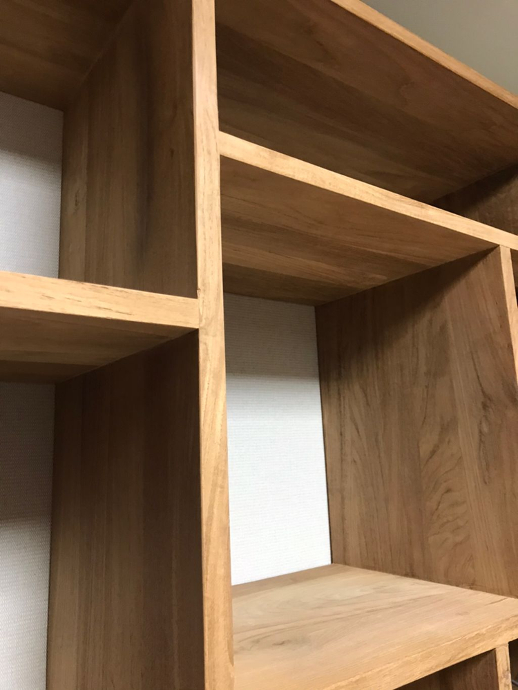 세덱 에스니크래프트 티크 책장 새제품급--5