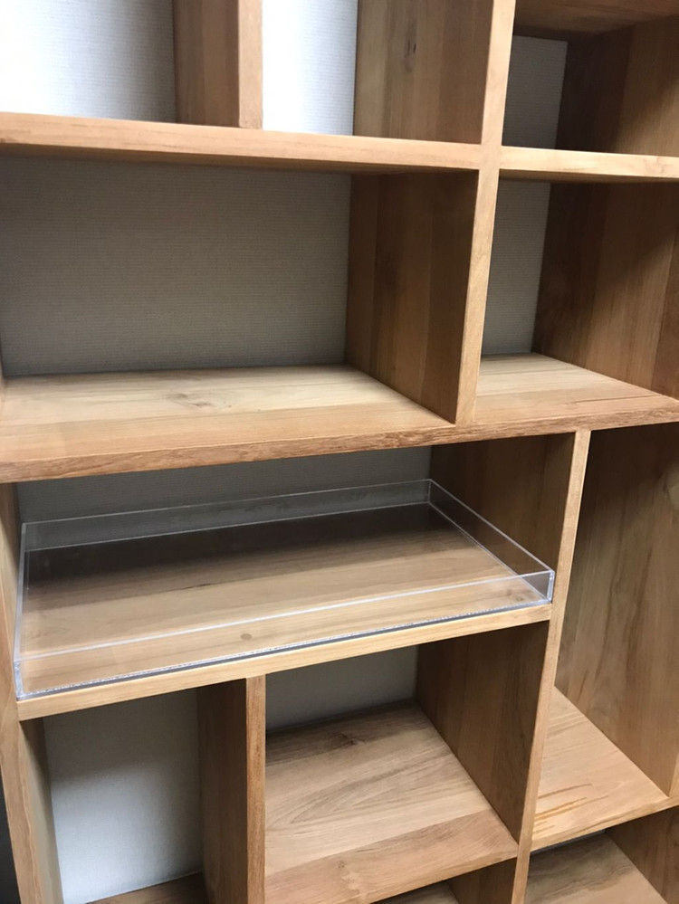 세덱 에스니크래프트 티크 책장 새제품급--7