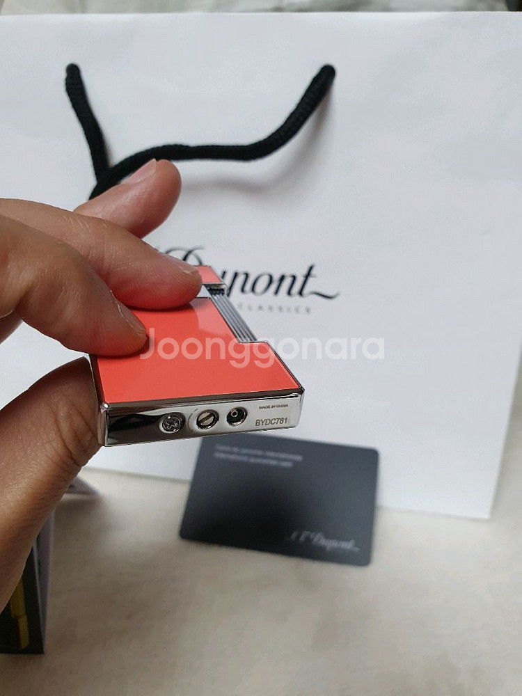 새상품 듀퐁라이터 슬리미 터보 신형 ca28006 코랄--8