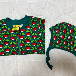 던스 에버글레이드 초록 순무 집업 80 + 보넷 47