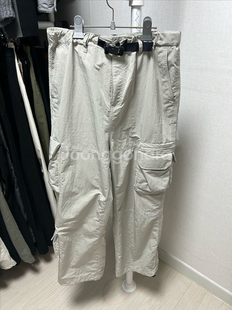 피지컬 에듀케이션 디파트먼트 나일론 카고바지 L--0