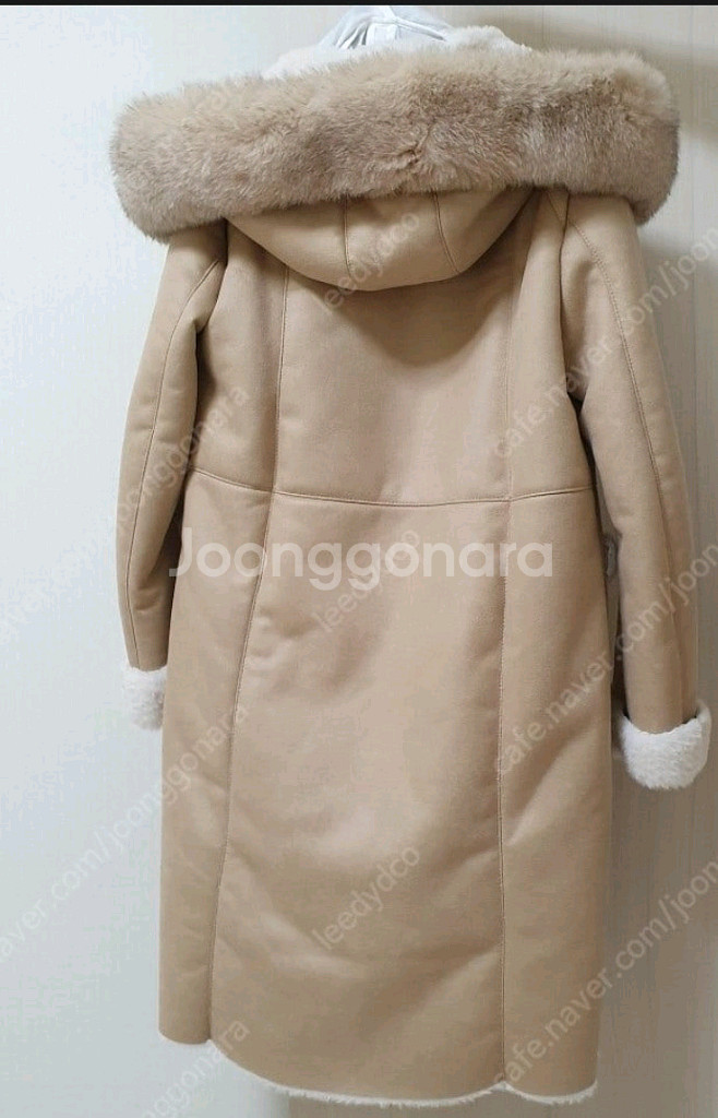 듀엘 후드무스탕 롱무스탕--5