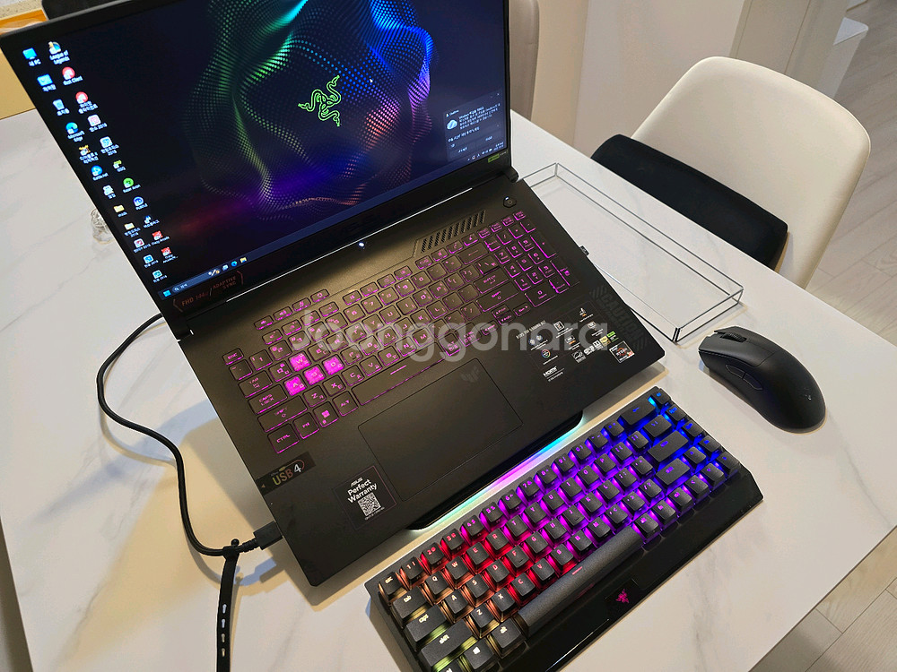 Asus tuf a17 게이밍노트북 + razer 세트--0