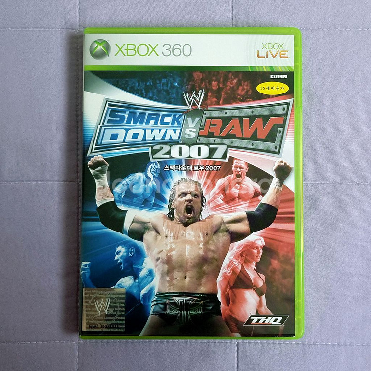 XBOX360 스맥다운 대 로우 2007 한글정발--0