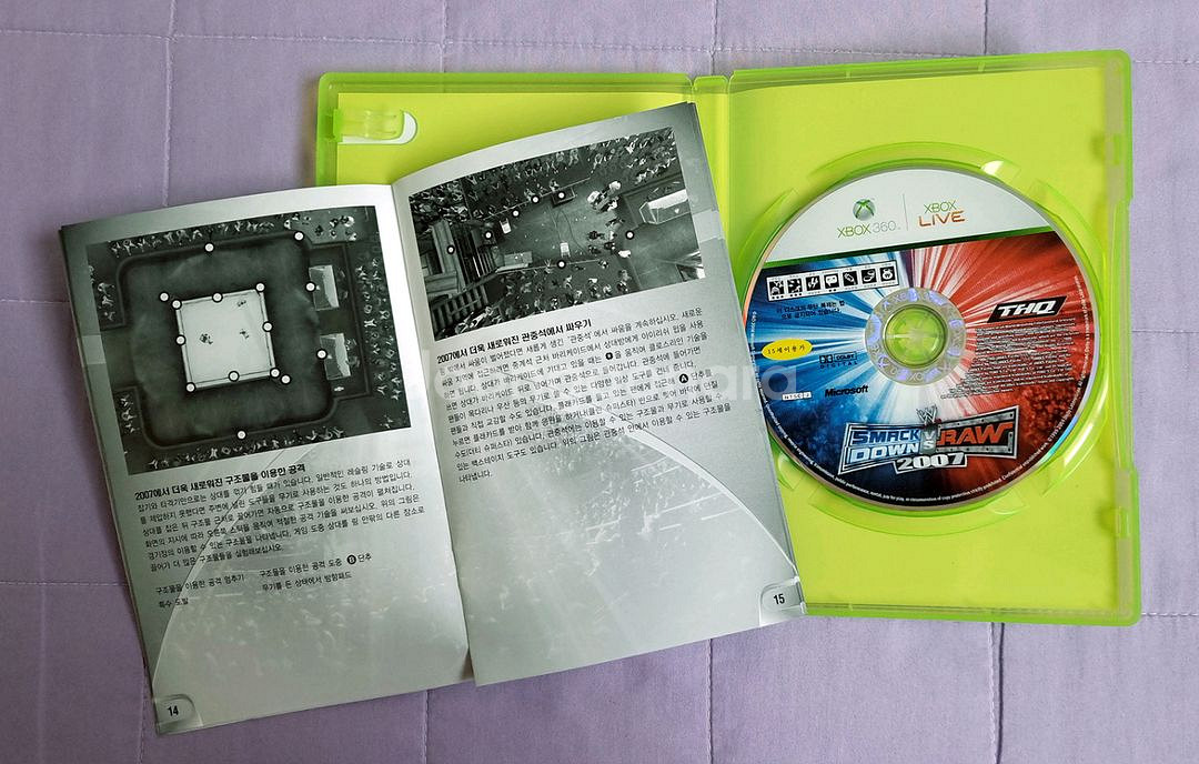 XBOX360 스맥다운 대 로우 2007 한글정발--1