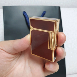 새상품 듀퐁라이터 라인2 ca15576 마룬래커 금장