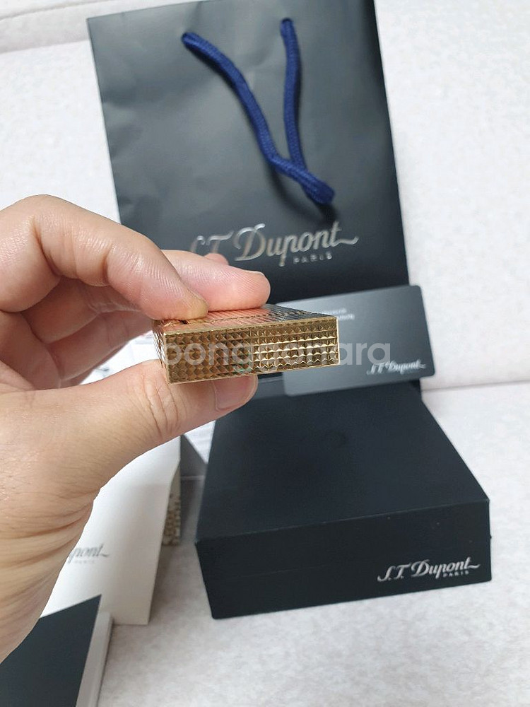 풀세트 듀퐁라이터 라인2 신형 ca16284 옐로우골드--6