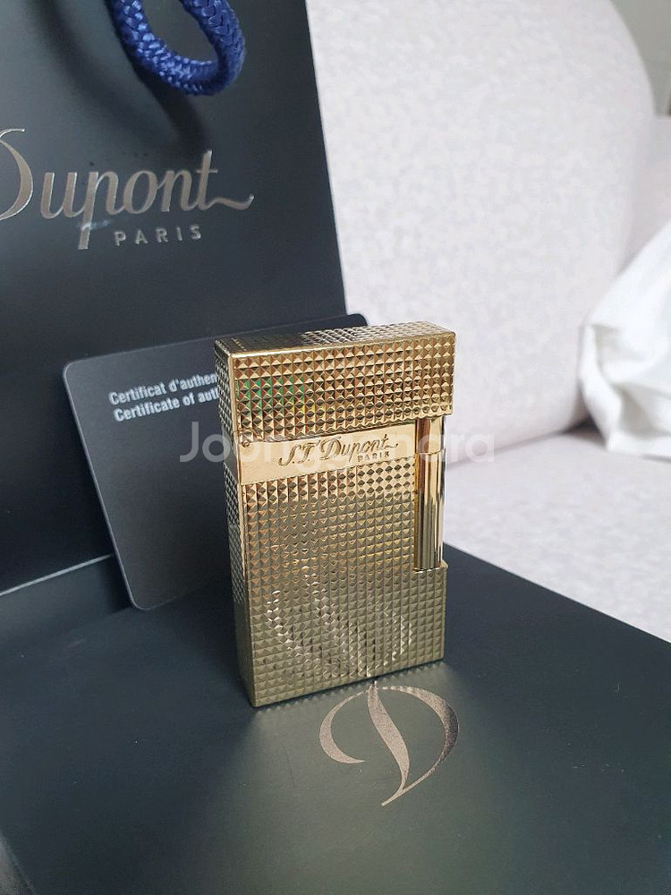 풀세트 듀퐁라이터 라인2 신형 ca16284 옐로우골드--8