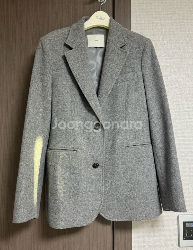 유메르 로만 울 싱글자켓 그레이 F--0