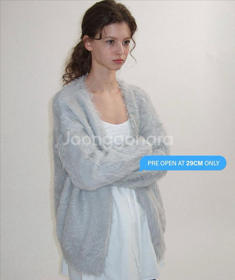 헤더먼트 테디 가디건 그레이--0