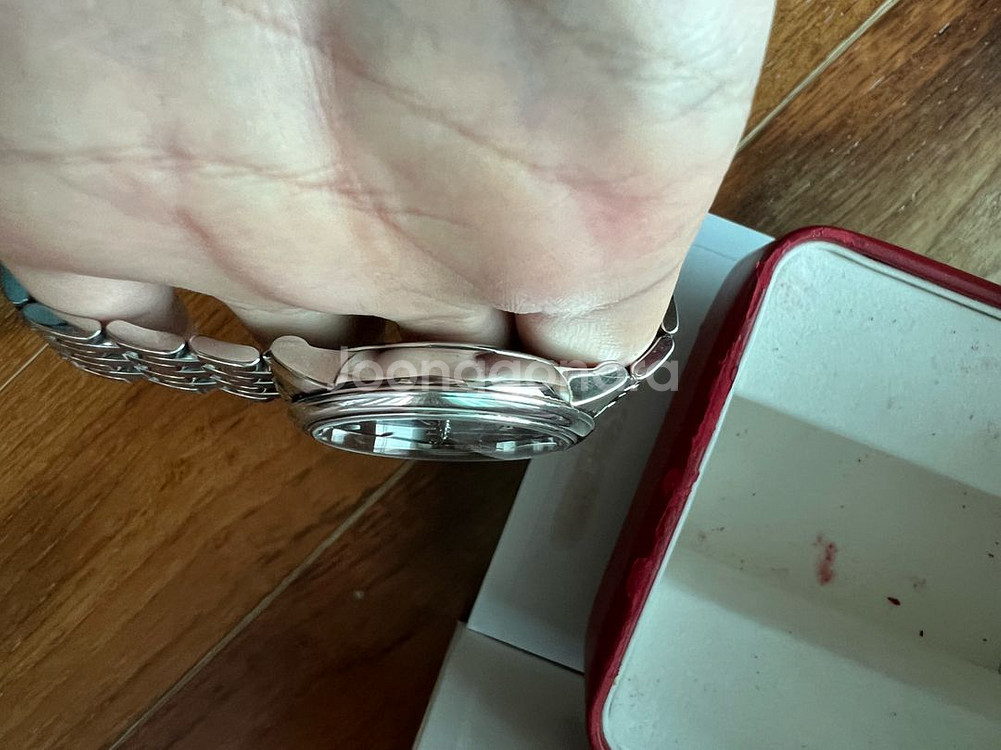 오메가 드빌 프리스티지 36.8 청판 로만인덱스 풀박--2