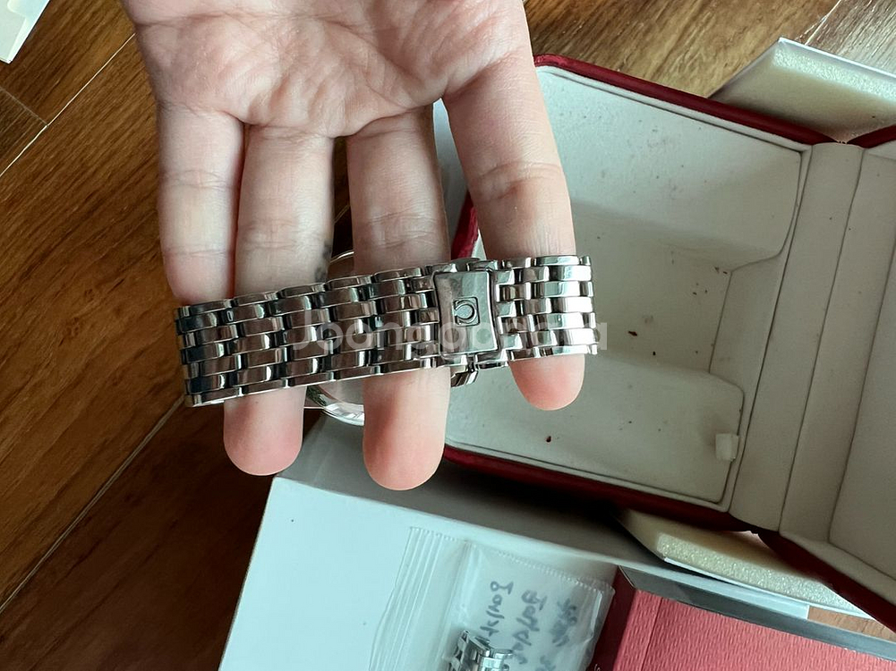 오메가 드빌 프리스티지 36.8 청판 로만인덱스 풀박--3