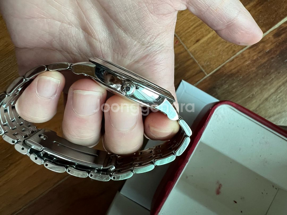 오메가 드빌 프리스티지 36.8 청판 로만인덱스 풀박--1