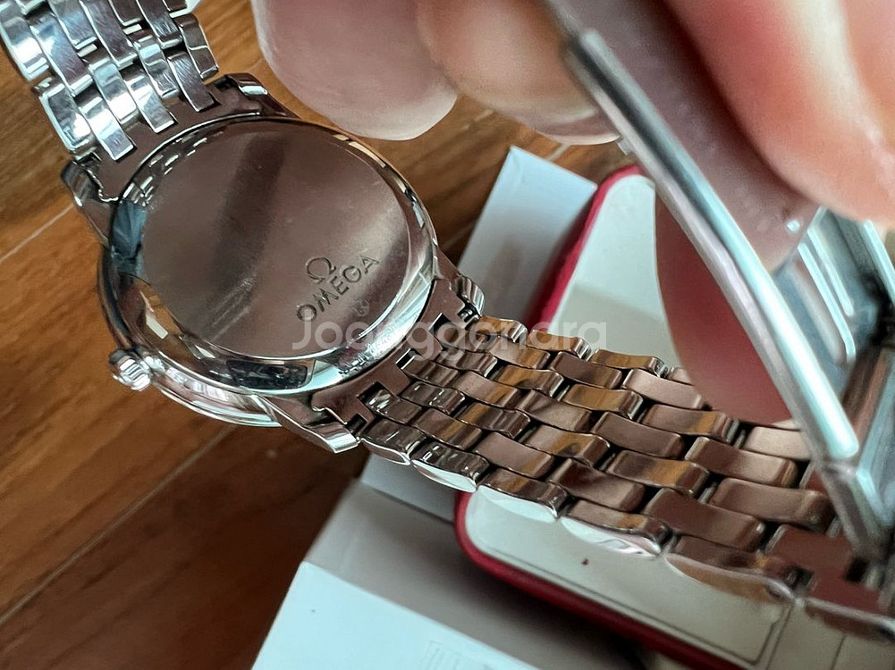 오메가 드빌 프리스티지 36.8 청판 로만인덱스 풀박--5