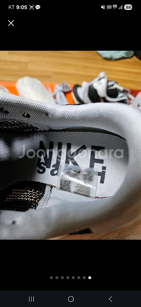 나이키 사카이 베이퍼와플 검흰--1