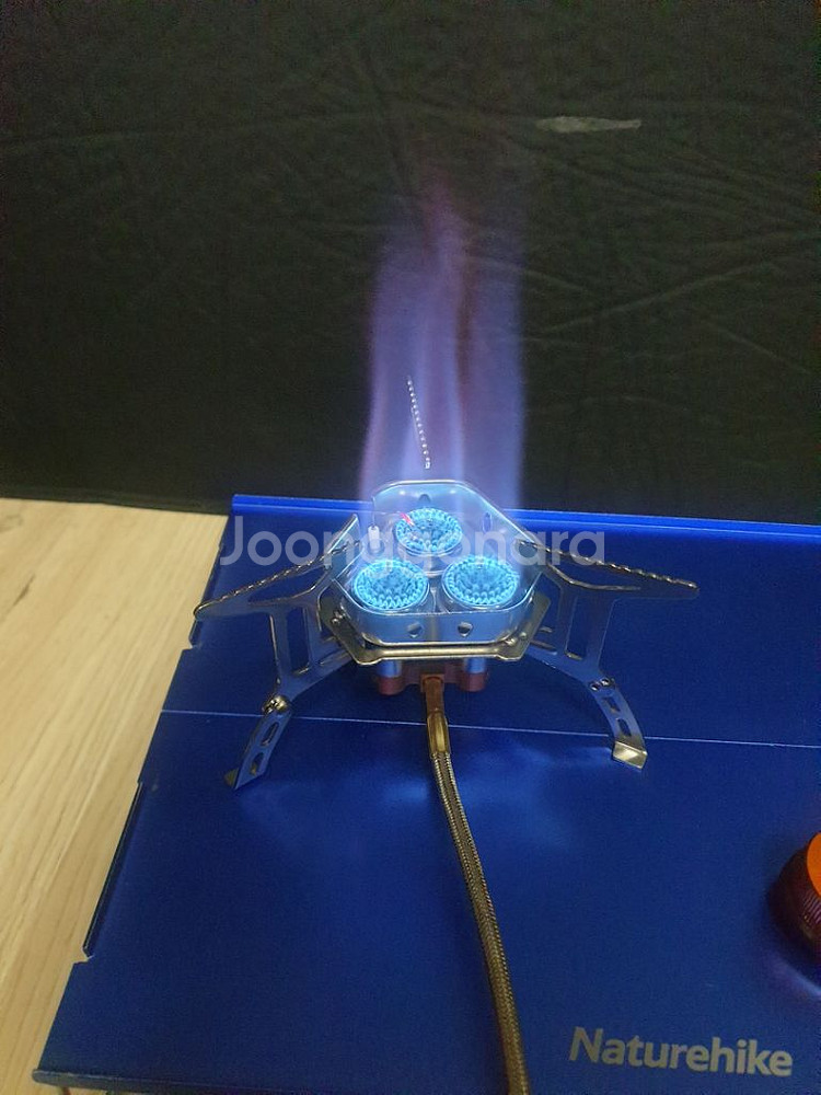 새상품 캠핑 강염버너 부탄어뎁터 포함--0