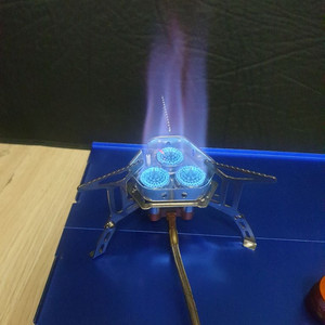 새상품 캠핑 강염버너 부탄어뎁터 포함