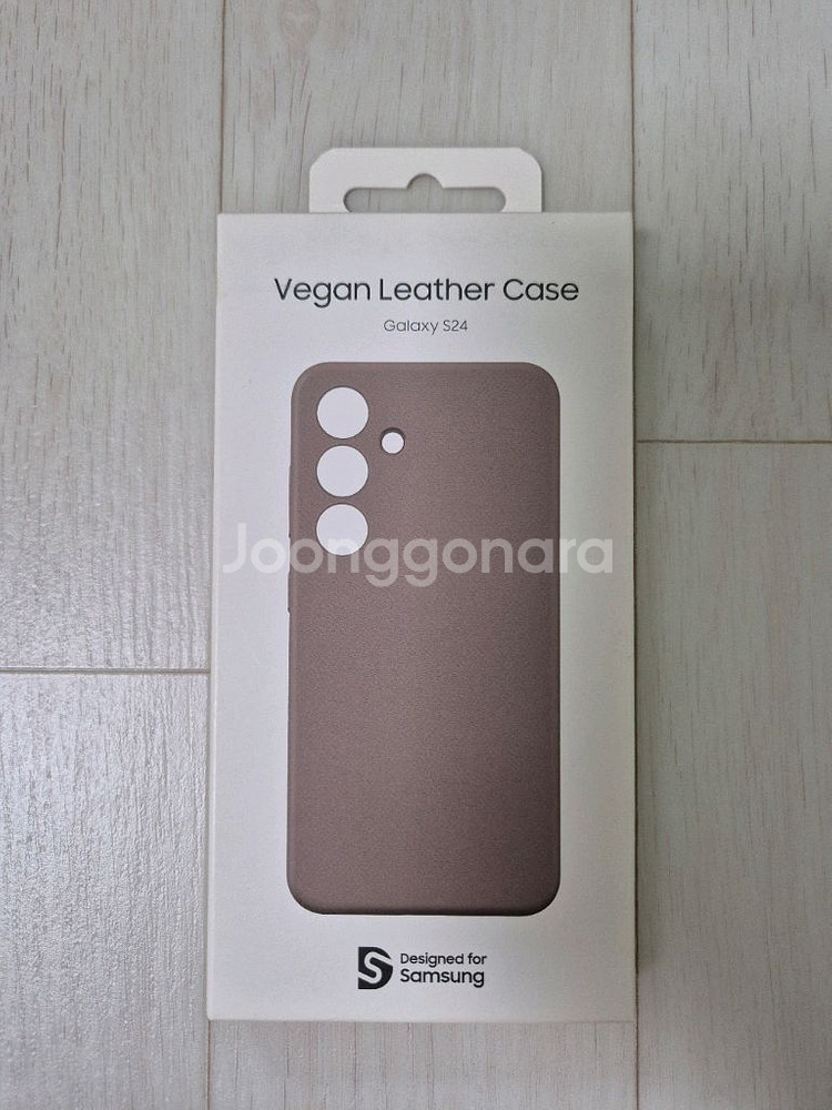 갤럭시 S24 삼성 정품 비건가죽 레더 케이스--0