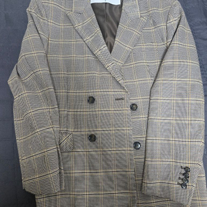 앤더슨벨 비엔나 체크 더블 브레스트 자켓 M