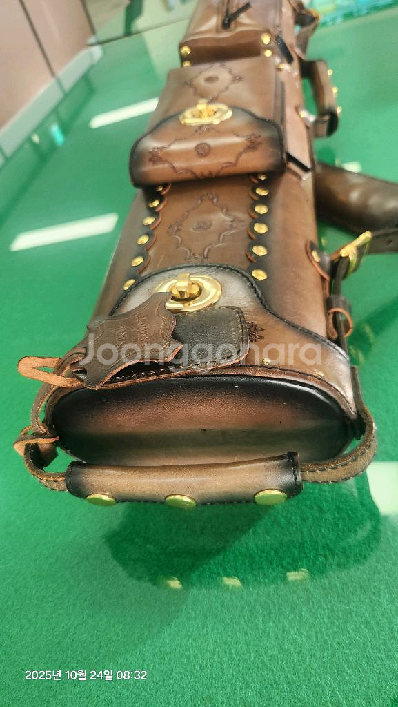 수제 당구 큐 케이스 브라운--5