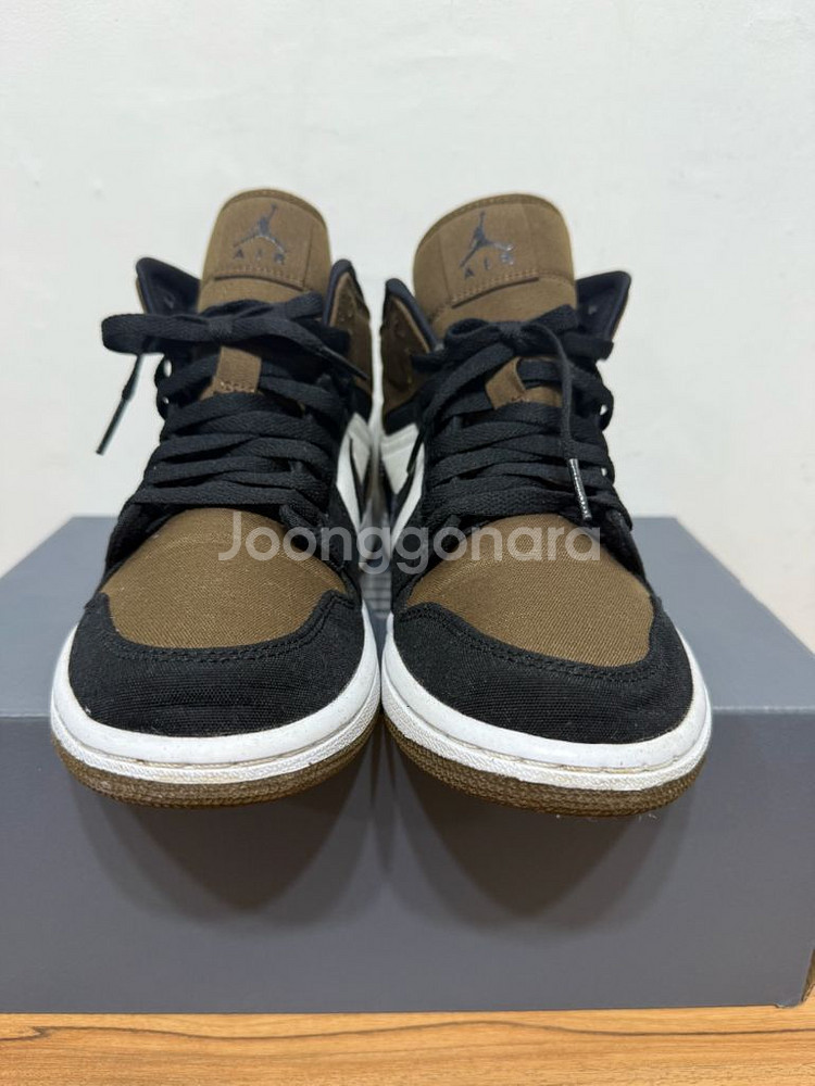 나이키 에어조던1 미드 SE 라이트 올리브 255(w)--1