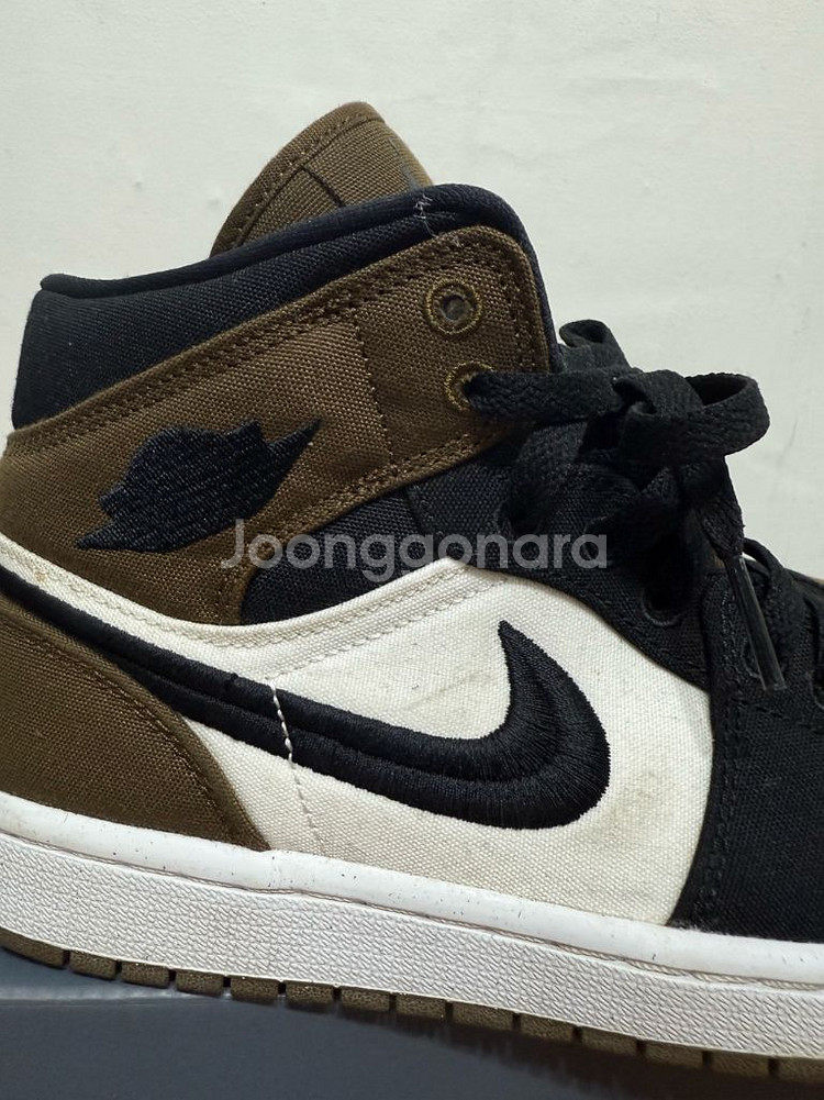 나이키 에어조던1 미드 SE 라이트 올리브 255(w)--4