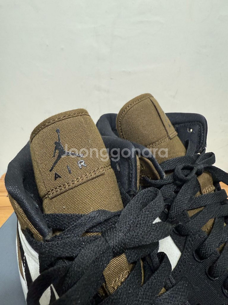 나이키 에어조던1 미드 SE 라이트 올리브 255(w)--5