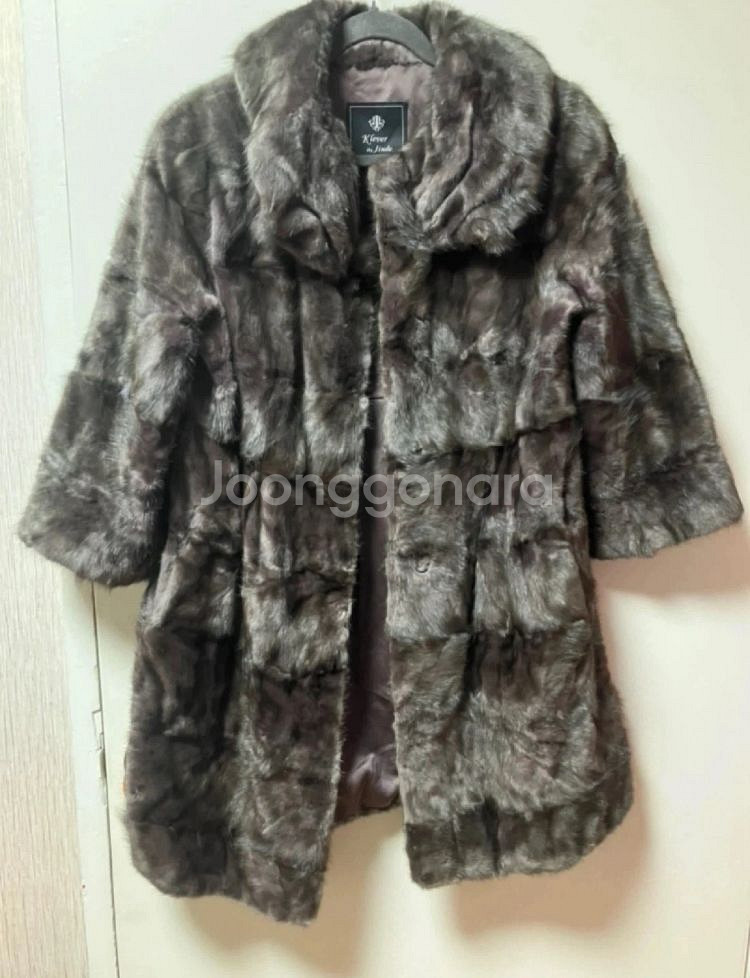 진도 휘메일 밍크코트 + 루이비통, 에르메스 쇼핑백--0