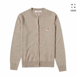 메종키츠네 가디건 S 오트밀 나연 착용