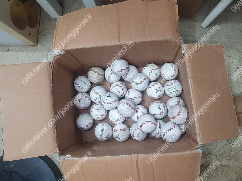 사회인야구리그 끝나고 수거한 깨끗한 야구공 펑고공--2