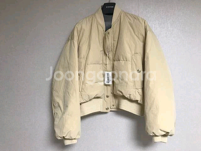 (새상품) SJSJ 한섬 양털 카라 블루종 라이트 패딩--2