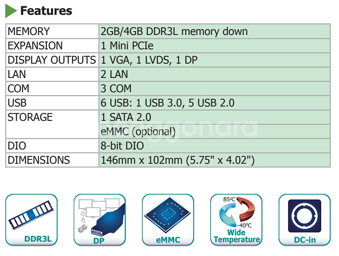 BT551 산업용 임베디드PC CPU메모리내장 내환경--3